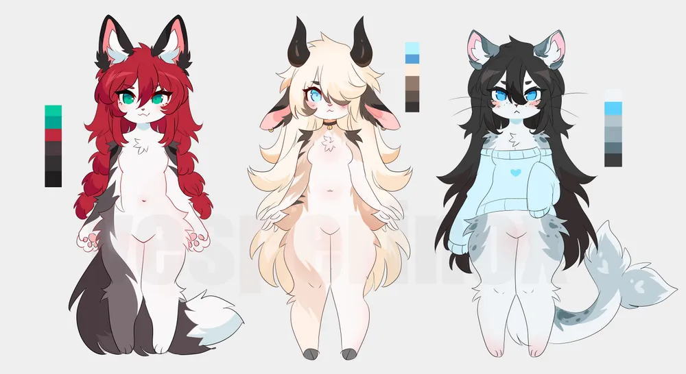 Chibi Adoptables - OPEN ❤️ 50$ Each one! Dm to claim ✨ - Small changes are fi...