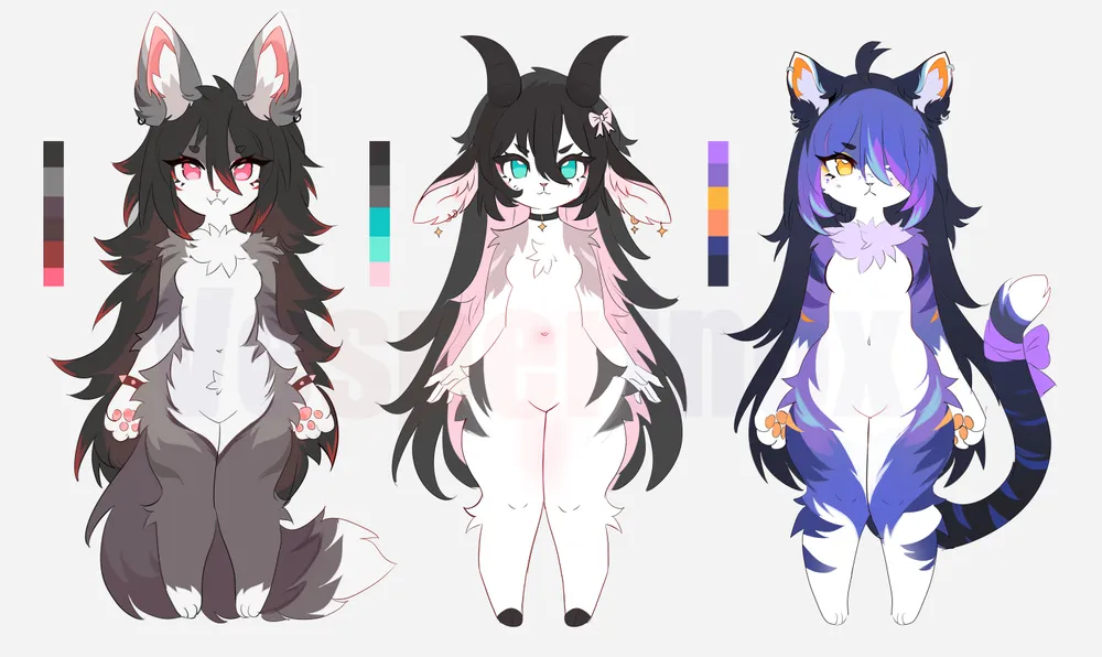 ✨ Chibi ADOPTS - OPEN ✨ 50$ each! -Small changes are fine! (Gender, some colo...