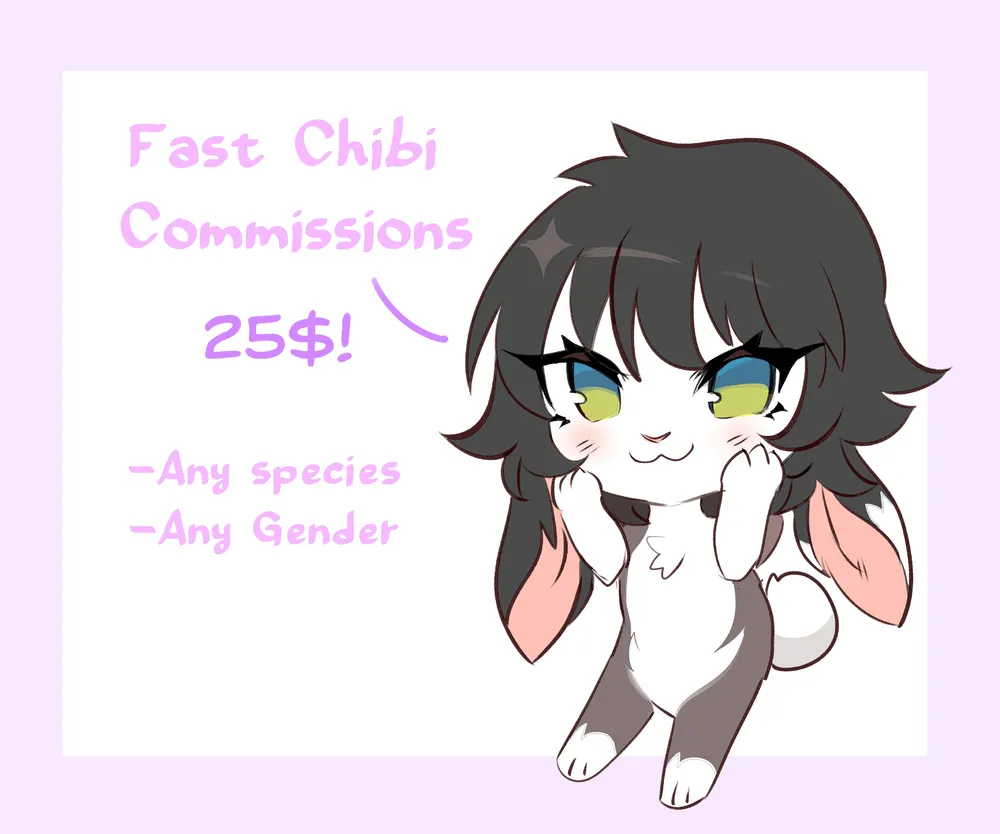 Opening fast chibi commissions ⭐️ Any species, gender and outfit Can be used ...