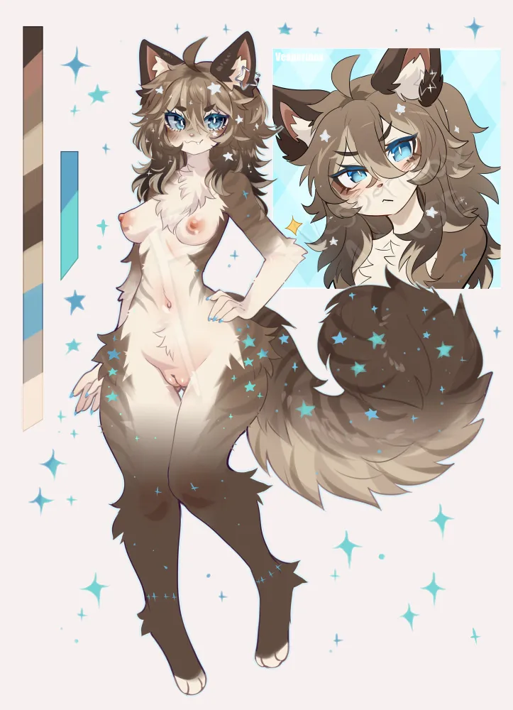 Adoptable collab with @Fredek6666 ❤️! Plese bid for this cute here: furaffini...