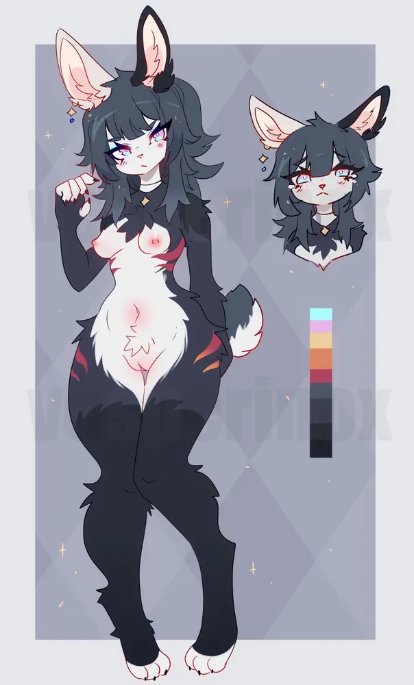 Sparkly Bunny - ADOPT OPEN 80$! DM to claim ❤️ Changes are fine (gender swap,...