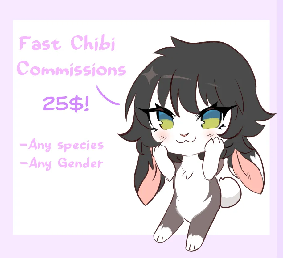 Chibi comms open again! fast delivery, dm me! :3