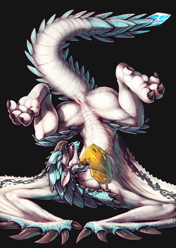 ambiguous_gender animal_genitalia anus armor claws eyes_closed feral genital_...
