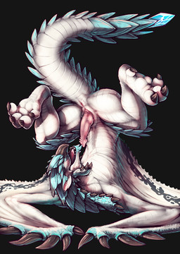 animal_genitalia animal_penis anus ass_up claws erection eyes_closed feet fer...