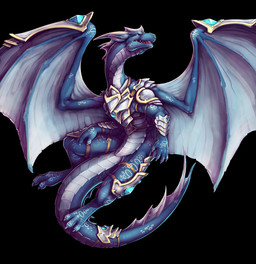 animal_genitalia anus armor black_background blue_body claws feral gem genita...