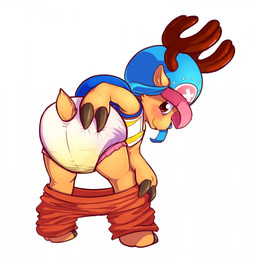 anthro backpack blush bodily_fluids bottomwear bottomwear_down brown_body bro...