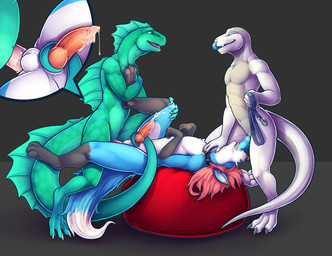 3_toes 4_toes 5_fingers anal anal_penetration animal_genitalia animal_penis a...