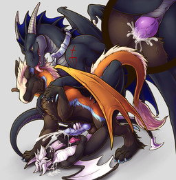 4_toes anal anal_penetration animal_genitalia animal_penis anthro anthro_on_f...