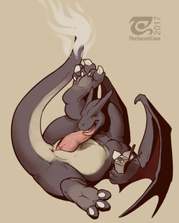 3_fingers 3_toes animal_genitalia anthro anus auto_penis_lick autofellatio be...
