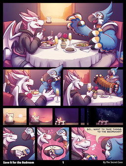 anthro blush dialogue dirty_talk duo exclamation_point feathered_wings feathe...