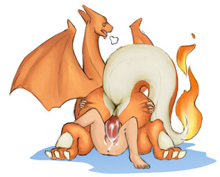 3_toes 5_toes ambiguous_gender animal_genitalia animal_penis anthro anthro_on...