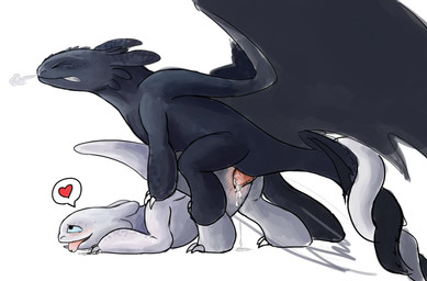 black_body blue_eyes blush bodily_fluids breath claws cum cum_inside cum_on_v...