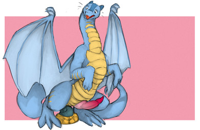 3_toes anal anal_penetration animal_genitalia animal_penis blue_body blue_sca...