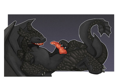 animal_genitalia animal_penis black_background black_body black_scales border...