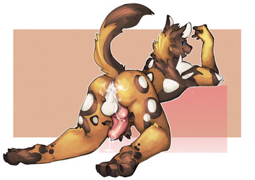 3_toes 4_fingers african anthro anus backsack balls biped blue_eyes bodily_fl...