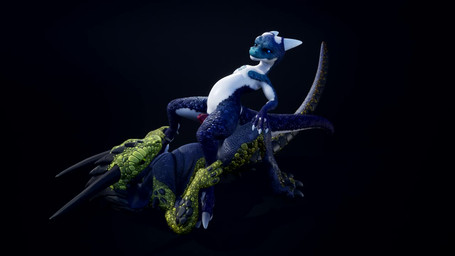 anthro anthro_on_anthro claws cowgirl_position duo erection female from_front...