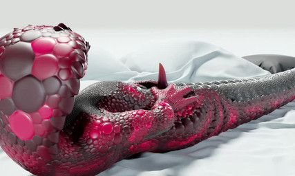 animal_genitalia anthro apode becoming_erect big_penis bodily_fluids cum cum_...