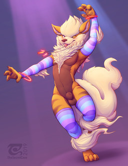 animal_genitalia anthro anthrofied balls blush clothing erection femboy fully...