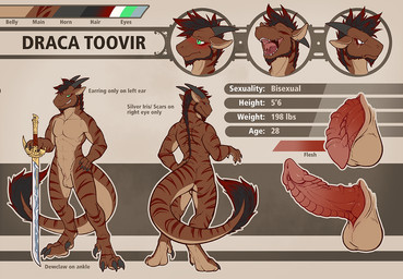 angry animal_genitalia anthro balls beard black_hair blush brown_body brown_s...