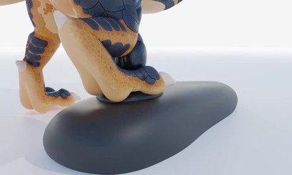 anus black_body black_horn black_scales claws dildo dildo_insertion dildo_kno...