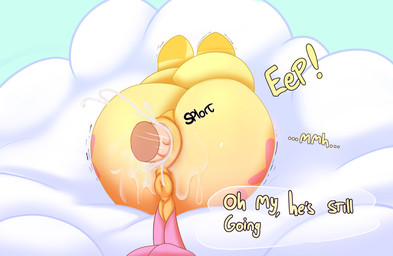 after_orgasm animal_genitalia animal_vulva anus big_butt big_penis bodily_flu...