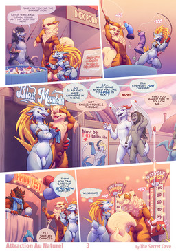 amusement_park animal_genitalia anthro anthrofied anus balls barbell_piercing...