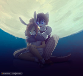 anthro arms_bent arms_in_front bent_legs boyfriend/girlfriend clothing cospla...