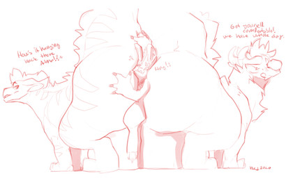 anthro big_butt butt butt_squish claws dialogue facesitting feral finger_claw...