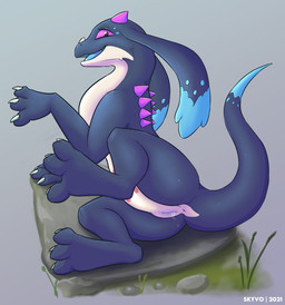 anus belly belly_markings bodily_fluids butt claws clitoral_hood clitoris dip...