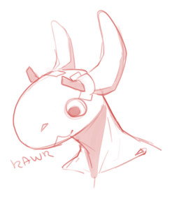 anthro banana big_eyes black_eyes fake_horns food fruit male object_on_head p...