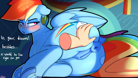 animal_genitalia animal_vulva anus blush butt cutie_mark dialogue disembodied...