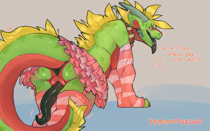 anthro anus arm_warmers armwear begging black_anus black_penis black_tongue b...