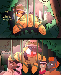 anus big_butt blush bound butt detailed_background female feral genitals grou...