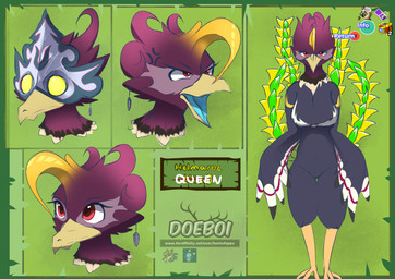 3_toes angry anthro avian_feet beak big_breasts biped blue_tongue border brea...