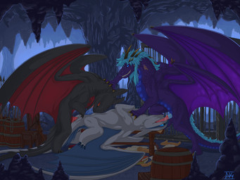 4_wings anal anal_penetration animal_genitalia animal_penis arrow_(weapon) ba...