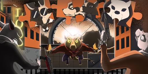 4_fingers anthro assassin blood bodily_fluids brown_body claws clothing curve...