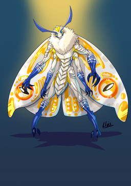 2_toes 4_fingers anthro biped blue_body blue_eyes claws feet fingers looking_...