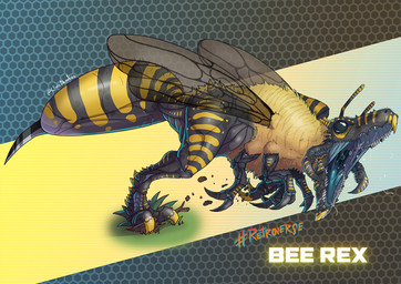 abstract_background ambiguous_gender claws feral fur gaping_mouth insect_wing...