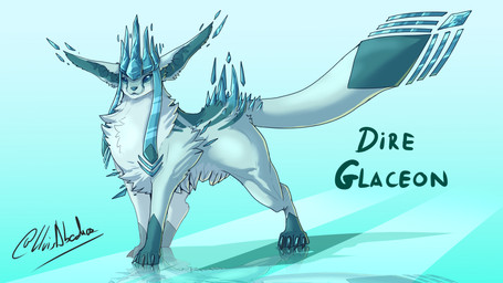 blue_background blue_body blue_fur claws feral fur ice nude paws quadruped re...