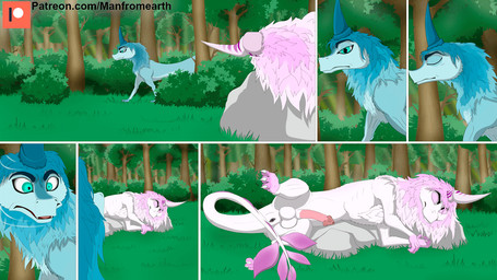 4_fingers animal_genitalia anus balls belly black_anus black_eyebrows black_l...