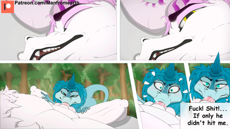 4_fingers balls belly black_eyebrows black_lips blue_body blue_face blue_hair...