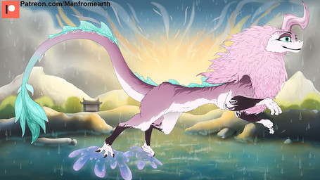 4_fingers belly black_eyebrows black_lips butt claws curved_horn curved_tail ...
