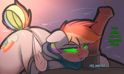animal_genitalia animal_penis blush clothing cutie_mark duo equine_genitalia ...