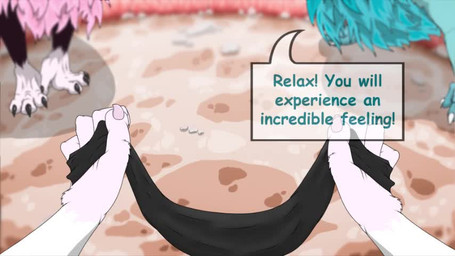 4_fingers all_fours ambiguous_penetration audible_ejaculation balls belly bla...