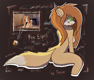 anthro biped breasts brown_ears butt clothed clothing dipstick_ears dipstick_...