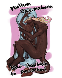 4_arms advertisement animal_genitalia animal_penis anthro arm_tuft bed black_...