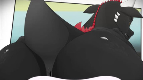 4_fingers ambiguous_gender ambiguous_pov anthro anus backsack ball_fondling b...