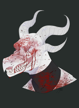 abstract_background anthro blind blood blood_drip blood_in_mouth blood_on_fac...