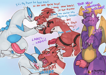 after_anal angry anthro anthro_on_anthro argument black_body black_claws blac...