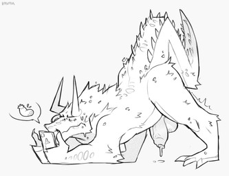 anthro balls belly big_tail blush bodily_fluids cellphone droplets eggplant e...